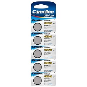 Paquete de 5 pilas de botón Camelion de litio Cr2016 3V para dispositivos electrónicos - Product Image 1