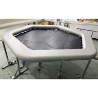 Lit de plage gonflable robuste pour 10 personnes, île flottante pour piscine, hamac aquatique en maille pour lac