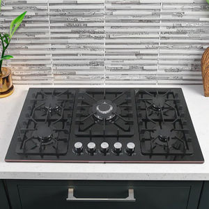 Fornello a <span class=keywords><strong>Gas</strong></span> In vetro temperato a 5 fuochi <span class=keywords><strong>forno</strong></span> a <span class=keywords><strong>Gas</strong></span> di petrolio liquefatto per uso domestico con batteria e fonte di energia elettrica - Product Image 2