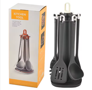 Utensilios de Cocina de Silicona de Grado Alimenticio Libres de BPA, Juego de 7 Piezas con Confeti de Colores - Product Image 3