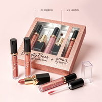 ZH3097 Set Lipstik pigmen tinggi, kosmetik rias warna-warni Lipgloss modis