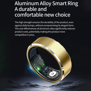 Anneau intelligent SENBONO R5 pour couple, suivi de la forme physique, fréquence cardiaque, oxygène sanguin, suivi du sommeil, suivi de la santé, <span class=keywords><strong>appareil</strong></span> portable en plastique, contrôle par application - Product Image 2
