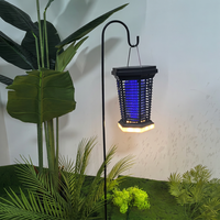 Lampe de camping portable suspendue à charge solaire LED anti-moustiques pour la pêche nocturne et l'utilisation en tente