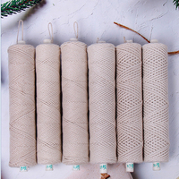 Bon marché bobine de mèche de bougie tressée coton et papier rouleau de mèches de bougie à noyau entrelacé pour la fabrication de bougies