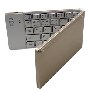 Bán chạy nhất slim wireless nhôm bt keyboard gấp bluetooth wireless keyboard cho ipad air 2 samsung p7300