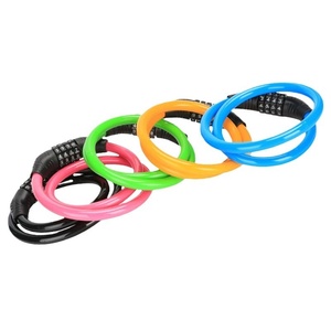 <span class=keywords><strong>Antivol</strong></span> à combinaison à quatre chiffres pour équipement de cyclisme, câble en acier pour VTT - Product Image 1