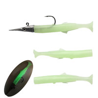 Leurre souple en PVC 11,5 cm 14 g, queue en T, pour la pêche en rivière, appât artificiel souple pour bar et poissons d'eau salée, utilisation en rivière