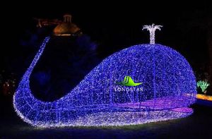 Décoration de célébration du festival 2025 Baleine, requin, affichage d'éclairage en forme de dinosaure Décoration extérieure - Product Image 3