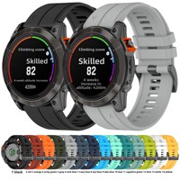 Compatible avec les bracelets en silicone à libération rapide Garmin Fenix 8, Fenix 6, 6X, Fenix 5 et 5X
