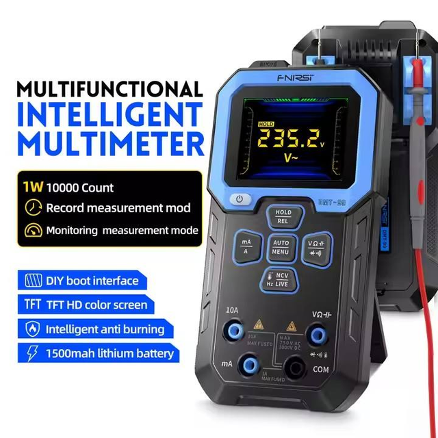 FNIRSI DMT-99 Multimeter Digital  High-precision Intelligent Anti-burn Multi-functional Automatic Digital Display Electrician