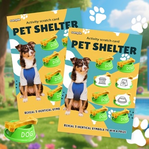 Sample Pet Event Scratch Cards Custom High <strong>Returns</strong> Promotions <strong>Factory</strong> Free <strong>Design</strong> Scratch-Off Game Win - Product Image 3