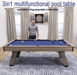 Mesa de billar de madera rectangular moderna barata directamente de fábrica multifuncional 3 en 1 mesa de billar de 7 pies 8 pies 9 pies - Product Image 2