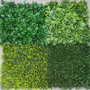 Panneau de clôture artificielle en buis et <span class=keywords><strong>jasmin</strong></span> de 20 x 20 pouces, haie de lierre, haie de topiaire, mur végétal, toile de fond pour balcon et patio - Product Image 2