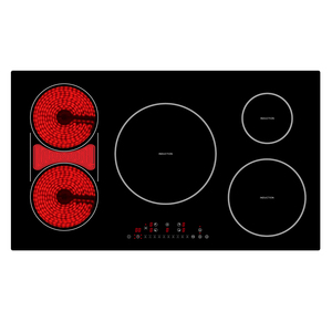 Table de cuisson à induction hybride puissante 240V 9200W approuvée par l'ETL 5 zones de cuisson Plaques intégrées Table de cuisson en céramique <span class=keywords><strong>mixte</strong></span> Cuisinière électrique - Product Image 4