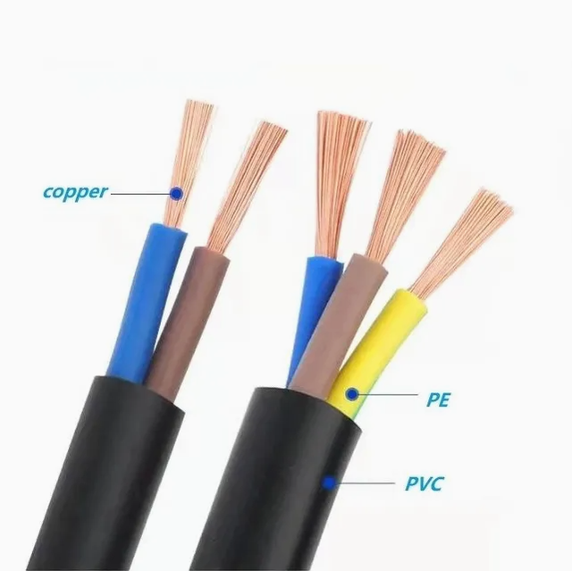 H05VV-F Multi-core Power Cable -- 3/4/5/6/7/8 Cores, 0.5 / 0.75 / 1.5 / 2.5 Mm² - CU/PVC Flexible Power Cable with Soft Sheath