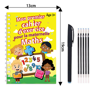 Cahier d'École d'Exercice Réutilisable en Français, Livre Magique Arabe avec Stylo, Personnalisé - Product Image 5