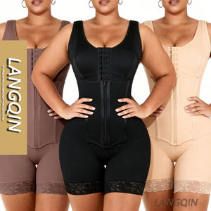 Gaine amincissante de compression post-opératoire BBL, effet ventre plat, marque privée, tissée fine, Fajas Colombiana - Product Image 1