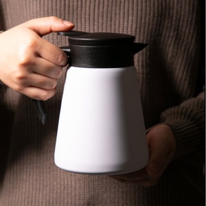 Cafetera de Acero Inoxidable de 800 ml, Termo de Café de Doble Pared con Aislamiento, Tetera Aislada para el Hogar de Gran Capacidad - Product Image 4