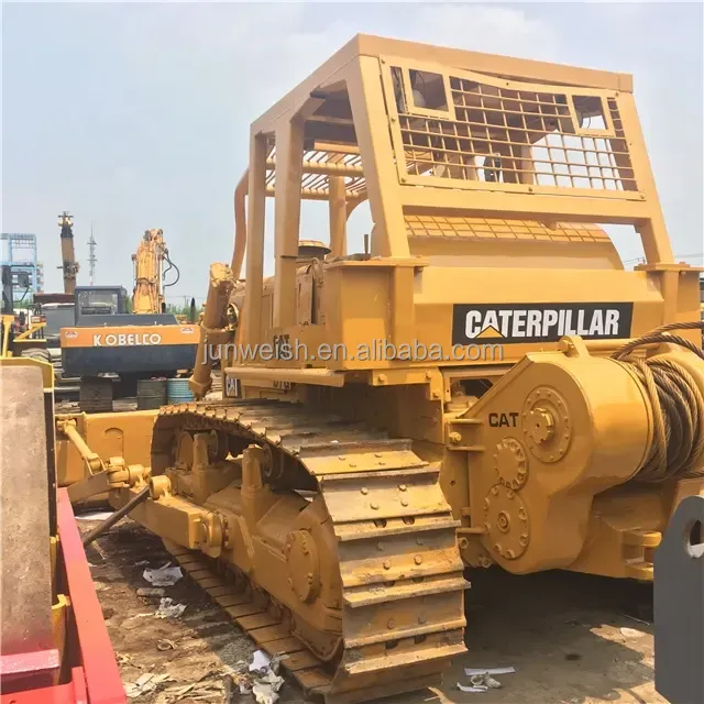 Bulldozer d'occasion original Cat D7g avec treuil hydraulique, D7, D6, D5, D4, D3 Bouteur Caterpillar d'occasion à vendre