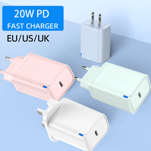 Chargeur mural 20W PD Type-C avec charge rapide QC3.0, protection OTP et OVP pour téléphones portables, ordinateurs portables et appareils photo - Product Image 3
