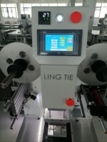 Machine d'impression d'étiquettes à transfert thermique entièrement automatique personnalisée à haute efficacité, nouvelle presse thermique professionnelle multicolore Lingtie