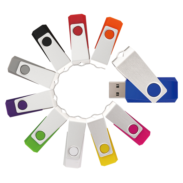 32G USB 2.0 Flash Drive Swivel Thumb Drives Bulk Storage Cle Usb Memory Stick 16GB 128gb U Disk