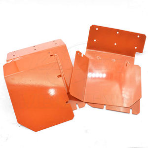 OEM Micro Tiller Machine Guardabarros rojo Cubierta de metal Cultivador Accesorios Mini Tractor Maquinaria agrícola Repuestos Material de acero - Product Image 5