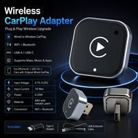 Activador Inalámbrico CarPlay de Alta Resistencia con Materiales ABS, Compatible con el Sistema Cableado Original, Funcionamiento Fluido, Kit Dongle