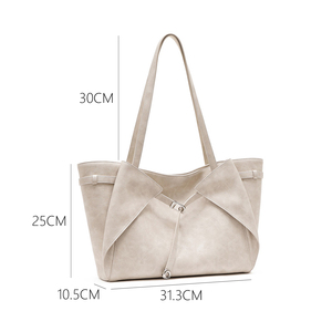 <span class=keywords><strong>Bolso</strong></span> de Hombro de Gran Capacidad Personalizado al por Mayor, Elegante <span class=keywords><strong>Bolso</strong></span> de PU, <span class=keywords><strong>Bolso</strong></span> de Mano de Mujer de Ante Sintético de Moda, <span class=keywords><strong>Bolso</strong></span> Tote de Moda, Venta Caliente - Product Image 6
