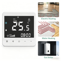 Thermostat intelligent pour ventilo-convecteur Wifi, chauffage et refroidissement électrique, chaudière à eau et à gaz RS458, programmable avec fonction de programmation horaire