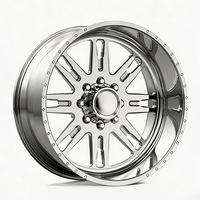 Rines Forjados Personalizados para Camioneta, Acabado Negro Mate, 22X10 28X14 26X12 26X16, con 8X165.1 8X170 6X135 para Ford F250 Ram 1500 2500
