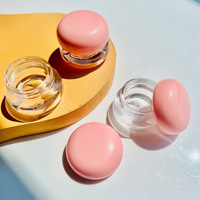 Panci pelembab bibir, mewah 5g kuning ungu merah muda puding bibir kemasan Makeup Glossy Pot madu pelembap bibir lucu stoples pelembab bibir
