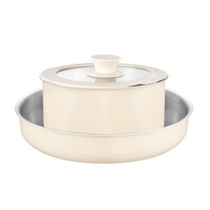 Ensemble de 6 ustensiles de cuisine en acier inoxydable avec <span class=keywords><strong>poignée</strong></span> <span class=keywords><strong>amovible</strong></span>, casseroles antiadhésives modernes, ensemble complet, <span class=keywords><strong>casserole</strong></span> à lait, wok à fond plat, poêle de cuisine - Product Image 5