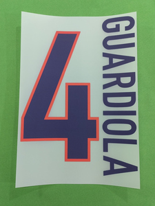 Camiseta de Fútbol Retro del Barcelona 98/99 99/00 RIVALDO GUARDIOLA con Número Estampado en Caliente - Product Image 5