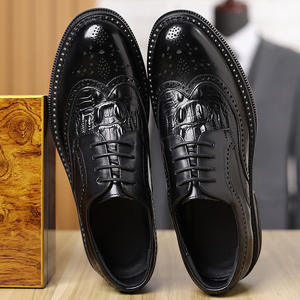 Chaussures pour hommes automne 2025, chaussures habillées décontractées haut de gamme, chaussures brogues sculptées, chaussures tendance respirantes pour jeunes adultes - Product Image 6
