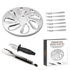 Plaques à hamster en acier inoxydable, fourchettes, couteaux, ciseaux de Barbecue, ensemble d'outils de Barbecue, 9 pièces, livraison gratuite - Product Image 1