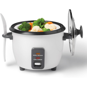 Olla Arrocera Eléctrica Inthetrend de 1.8L con Forma de Tambor, Revestimiento Antiadherente, Función de Mantener Caliente Automática, Vaso Medidor con Palanca para el Hogar - Product Image 3