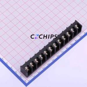 HB9500-9.5-12P Barrier Terminal Block Through hole Component (THT),P=9.5mm Connector Three Sides 9.5mm 1x12P Straight Pin - Product Image 1