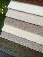 Tissu en velours tricoté avec colle 100% PL pour canapé