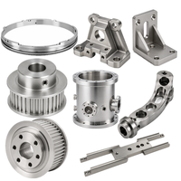 Pièces en acier inoxydable/aluminium usinées sur commande par CNC et électroérosion à fil, composants anodisés 6061-T6 pour l'automatisation et la robotique