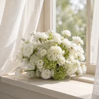 T-FT176 Vente en gros usine Chemin de table Arrangements floraux Boules de fleurs artificielles en soie Centres de table pour décoration de mariage