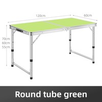 Table de camping pliante en aluminium légère et portable de 1,2 m, table de pique-nique de 4 pieds, mobilier d'extérieur à usage général, design moderne, 2 places