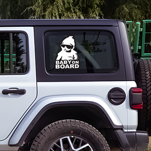 Accesorio de ventana autoadhesivo para bebé a bordo con logotipo de garantía de 1 año y tipo de letra - Product Image 4
