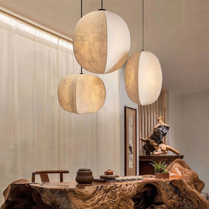 Lampadario moderno semplice lanterna giapponese retrò ristorante Teahouse B & B creativo lampada a sospensione Wabi-silenzioso lampadario commerciale - Product Image 5