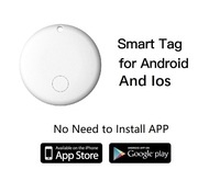 Mini Mili Clé pour Enfants Traceur sans Fil avec Airtags Google Air Smart Tag GPS et Fonction Trouver Mon Tag pour Android et iOS