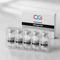 Étiquette holographique personnalisée de luxe VS-415 pour 10 flacons de peptides GH, étiquette pour flacon injectable de 3 ml et emballage HG avec plateau pour flacon