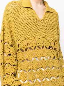 Polo décontracté de haute qualité de couleur unie avec logo personnalisé, polo à manches courtes pour hommes, pull tricoté à col en V pour hommes - Product Image 4