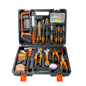 Classic Tools Set 100 Pc Household Hardware Tool Box With Socket Drive 1/4 In For Home Repair And Car Maintenance - Product Image 1