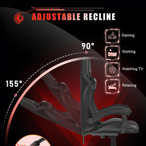 <span class=keywords><strong>Silla</strong></span> <span class=keywords><strong>Gamer</strong></span> Ergonómica RGB para Computadora, <span class=keywords><strong>Silla</strong></span> de Oficina Ejecutiva Giratoria Reclinable <span class=keywords><strong>con</strong></span> Reposapiés, Venta al Por Mayor - Product Image 4