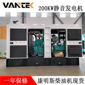 เครื่องกำเนิดไฟฟ้าดีเซลแบบเงียบ Jiangsu Wantai 200 กิโลวัตต์ 230/400 โวลต์ 50 เฮิรตซ์ พร้อมระบบควบคุมแรงดันไฟฟ้าอัตโนมัติ - Product Image 3